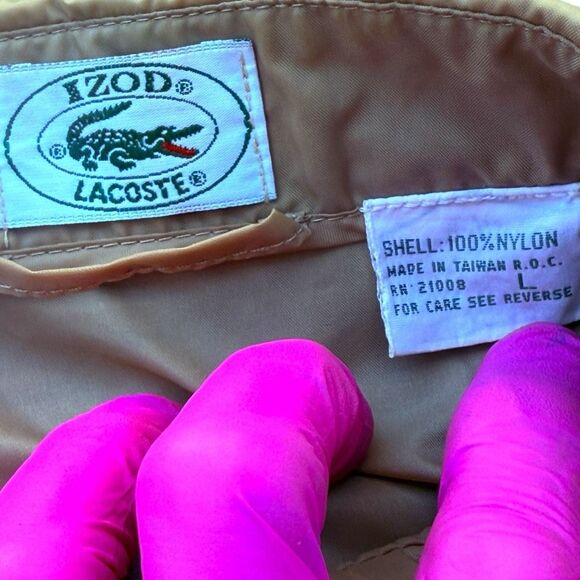 Lacoste Croc Logo Bomber Jacket Pants Set IZOD Lacoste Jacket Coat Windbreaker T - Picture 5 of 9